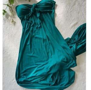 🌌Host Pick!🌌 Mink Strapless Maxi Tie Front Dress